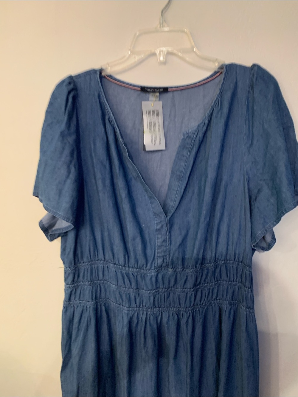 Tommy Hilfiger Blue Denim-Style Tiered Maxi Dress Size 14 Have tags worn once - Picture 2 of 13